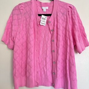Charter Club Pink Cardigan Preppy Party Collection